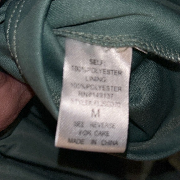 Fables agate green color women’s medium spaghetti strap Thai front long dress - Picture 7 of 12